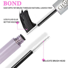 Charmily Lash Cluster Glue safe formula suitable for sensitive eyes in everyday wear.