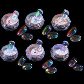 Polvo Charming May Aurora transparente para uñas con acabado iridiscente suave