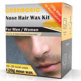 Charmonic nose wax kit 120g package for quick, at-home grooming.