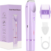 CheckSimple bikini trimmer purple glide head for a smooth trim.