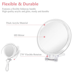 Cheftick high-definition glass mirror delivers crisp reflections with minimal distortion.