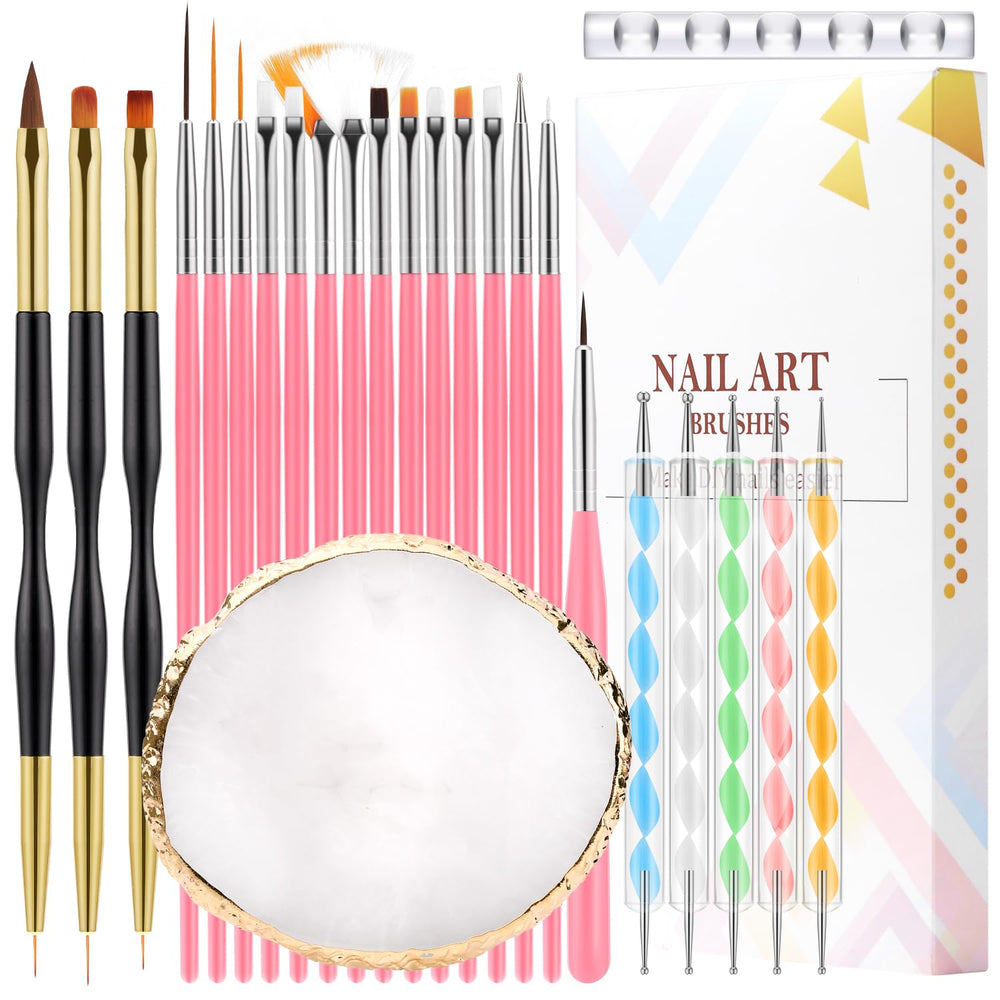 Chemailon nail brush set with assorted brushes for precise nail art detailing