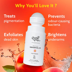 Desodorante Chemist at Play con 5% AHA exfoliando suavemente axilas.