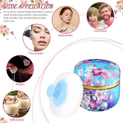 CHENGU powder container with middle compartment stores 2 oz of powder