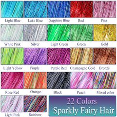 CHENZI sparkly tinsel close-up highlighting rich color and texture.
