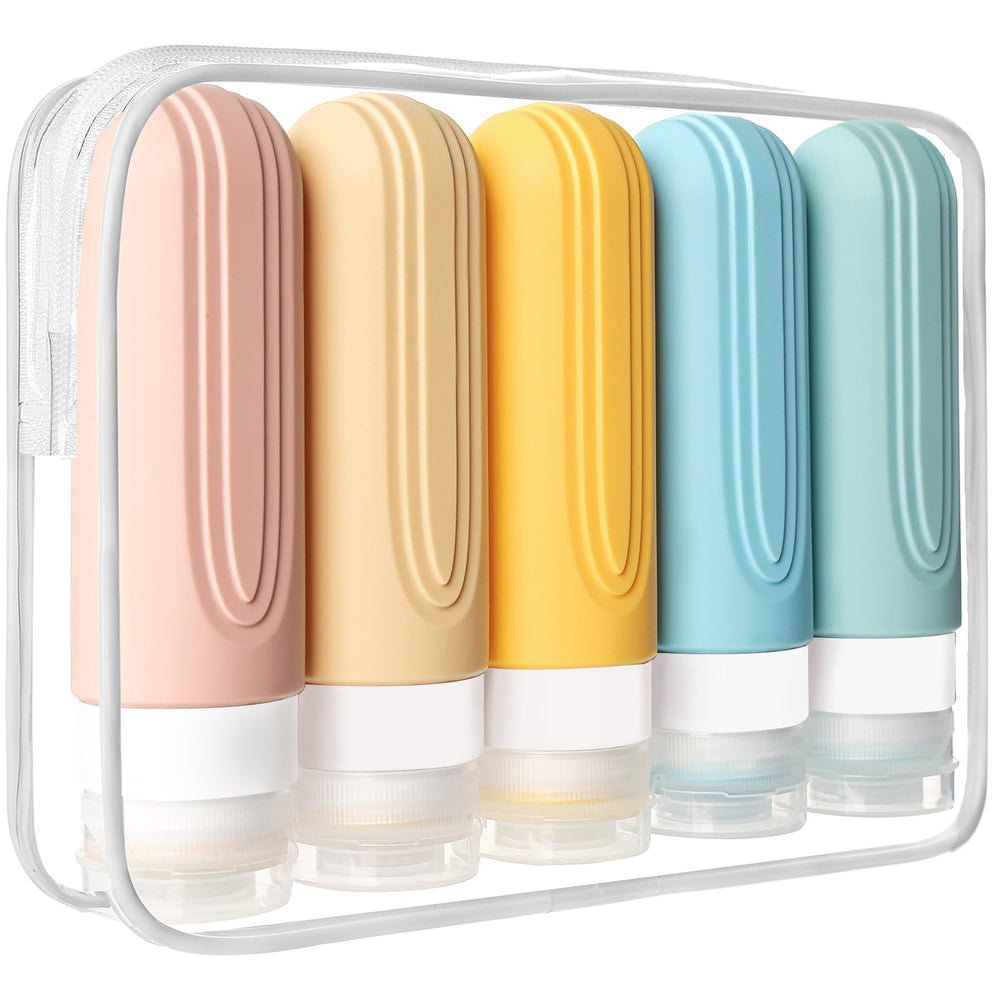 CHEODIN travel bottles with 3oz capacity and leakproof cap for secure luggage storage.
