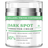 CHEOKINGBA dark spot remover bottle highlighting dermatologist-friendly formula for all skin types.