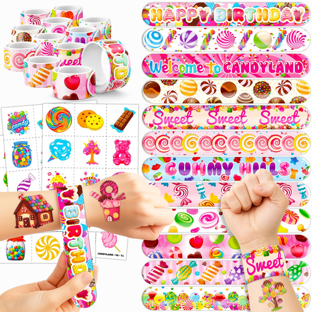 Cherisnowy Candyland pulseras durables para fiestas infantiles seguras y divertidas