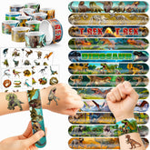 Cherisnowy dinosaurio 3D tatuaje pre-cortado, fácil de aplicar y seguro para niños
