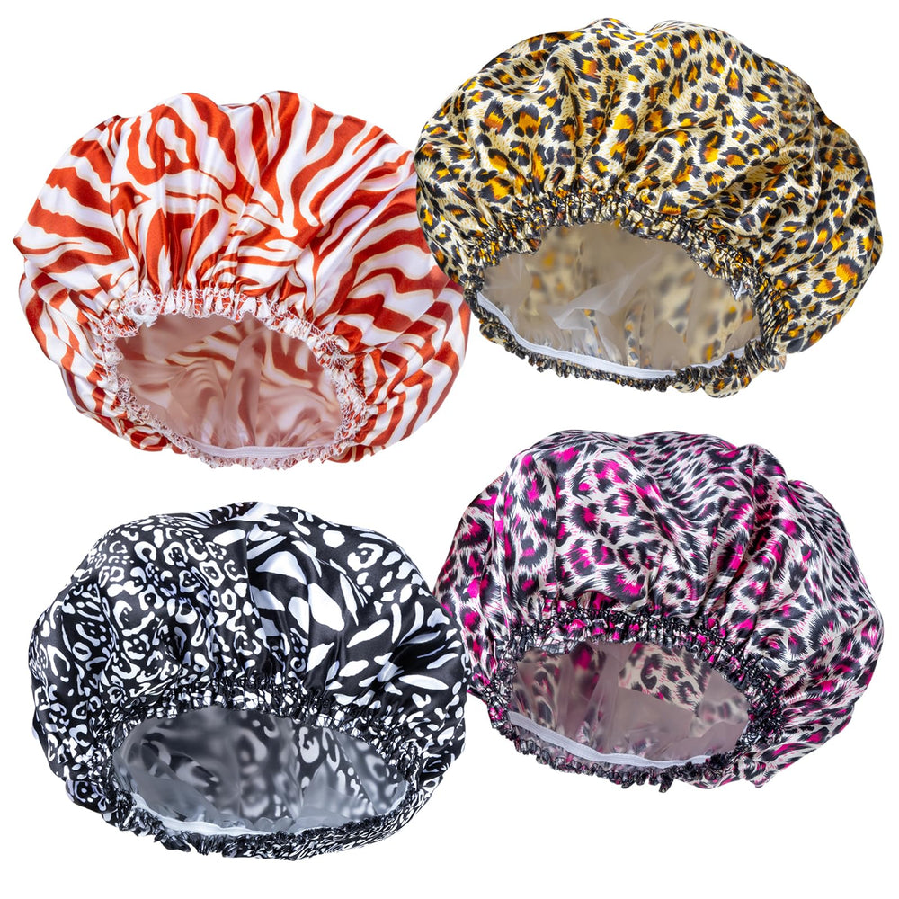CHFONG four-piece shower cap pattern-1 keeps hair dry during shower