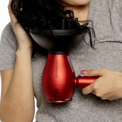 CHI 1875 Series Ionic Compact Hair Dryer, three heat and two speed settings for versatile styling.