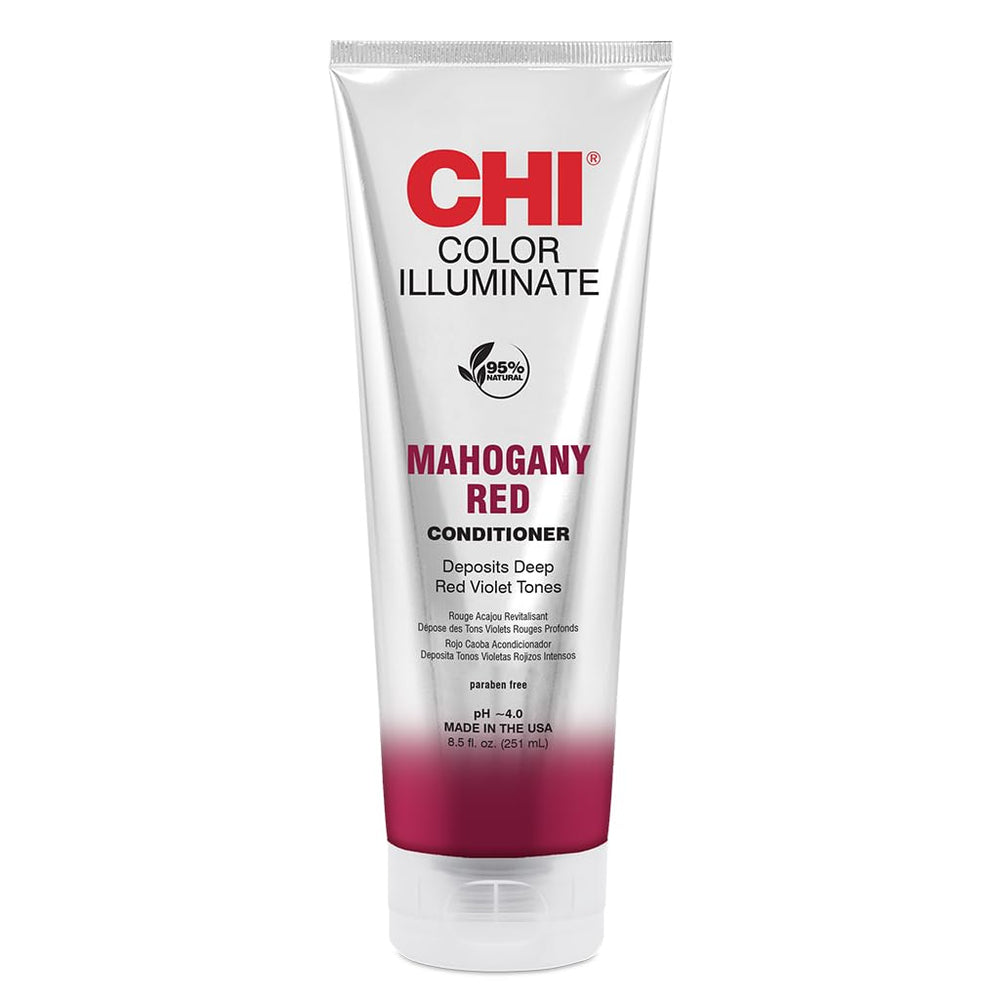 CHI Acondicionador Iluminación de Color: botella visible mantiene color entre visitas