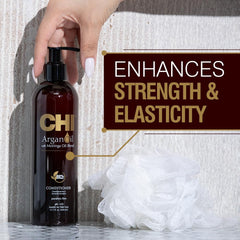 CHI Argan Oil Conditioner: aplicación tras el lavado para cabello más suave.