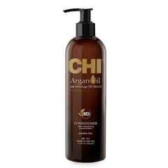 CHI Argan Oil Conditioner: botella que sugiere hidratación y brillo suave.