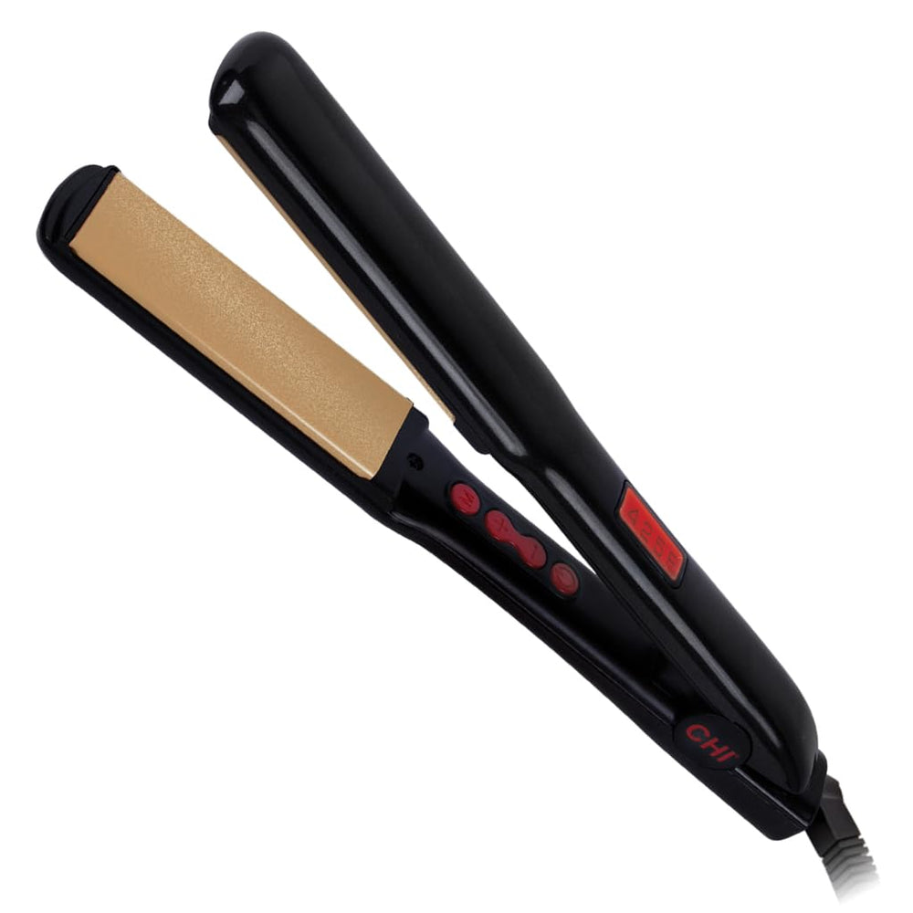 CHI G2 Flat Iron with ceramic titanium plates delivers durable, smooth styling and even heat.