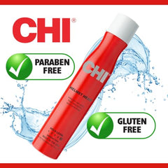 Chi Helmet Head Hairspray: secado rápido para peinados sin esperas.