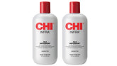 CHI Infra Silk Infusion bottle front showing a lightweight leave-in treatment for softness and shine.