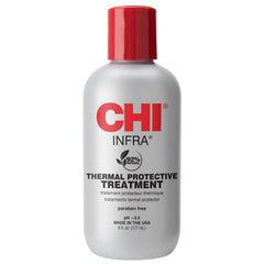 Sérum CHI Infra en botella, protege el color y aporta brillo.