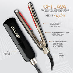 CHI Lava MiniStyler travel-ready dual voltage for international use