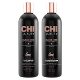 CHI Luxury Black Seed Oil Shampoo bottle front view promotes shine and body