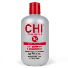 CHI para perros Gentle 2-en-1: botella de champú y acondicionador para uso en casa