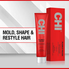 CHI Pliable Polish movimiento natural con volumen ligero y no pegajoso.