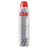 CHI Spray Wax, botella detalle, muestra la fórmula para texturas versátiles.