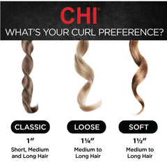CHI Tourmaline Curling Iron nonstick surface facilitates easy hair release