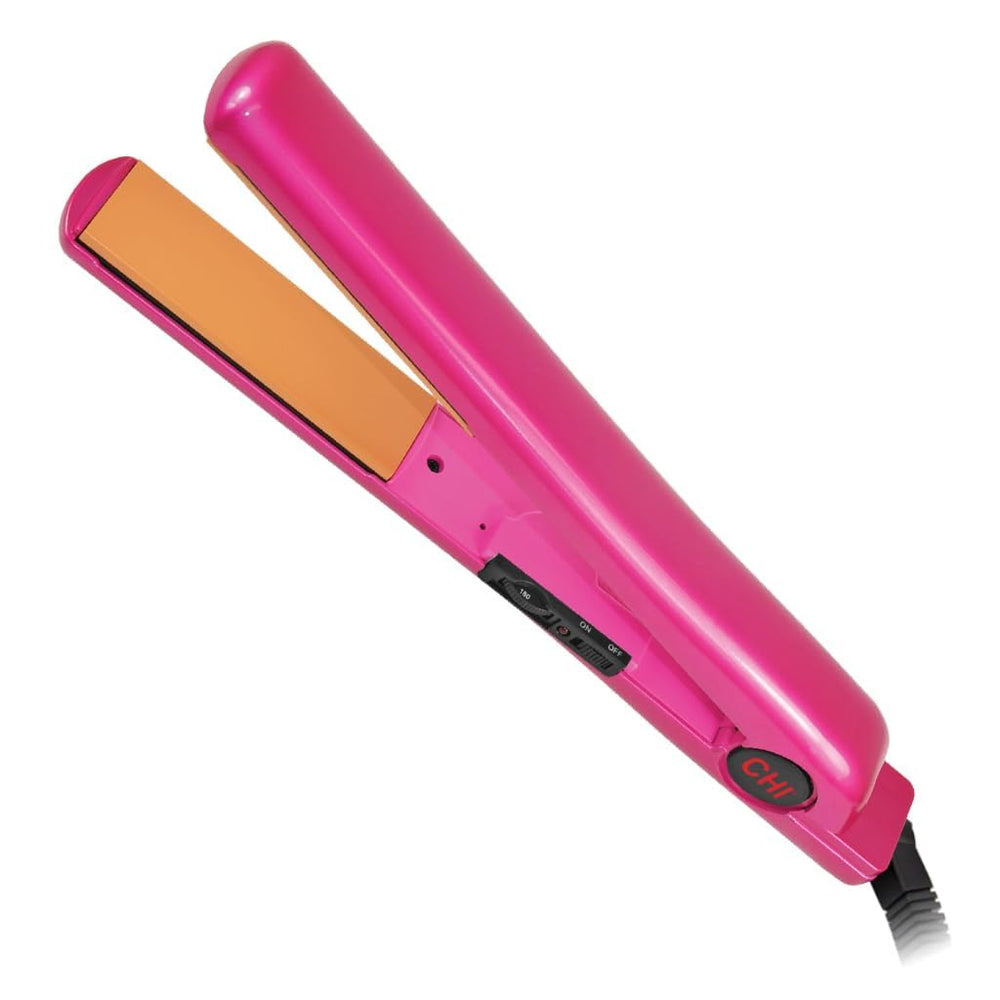 CHI Tourmaline ceramic flat iron 1-inch pink plates glide for silky, frizz-free styling
