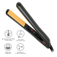 CHI Tourmaline Ceramic flat iron delivers even heat for smooth results