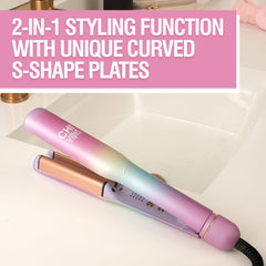 CHI Vibes Wave On features rose gold ceramic plates for even heat distribution