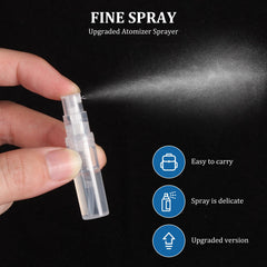 Chiallco spray nozzle close-up highlights fine mist for even fragrance application.