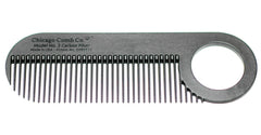 Chicago Comb Model 2 carbon fiber pocket image emphasizes portable, anti-static styling on the go.