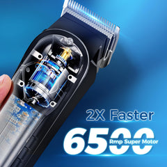 Chicclly cape and scissors included for complete at-home grooming