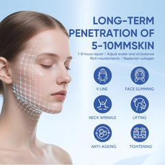 Chinology Double Chin Lifting Mask hydrating gel texture provides lasting moisture during wear.