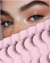 ChirpyLuna natural cat-eye 12mm eyelashes for daily definition and lift