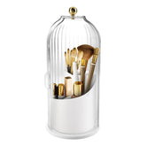 CHIZEKOO 360° rotating makeup brush holder for quick tool access on your vanity.