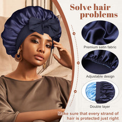 CHLINS gorro satén multiusos ideal para spa, maquillaje o baño