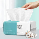 CHNLML disposable face towel pack front, compact for easy daily use and on-the-go cleansing