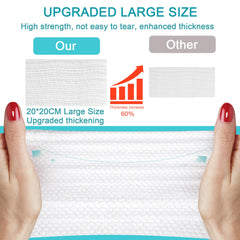 CHNLML disposable face towel texture closeup, soft pearl weave for gentle cleansing
