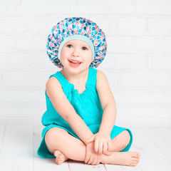 Patrón adorable de bonete satén de Choshion para niños.