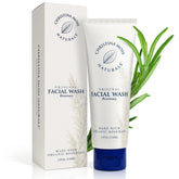 Christina Moss Naturals face wash bottle, highlighting gentle daily cleansing for all skin types