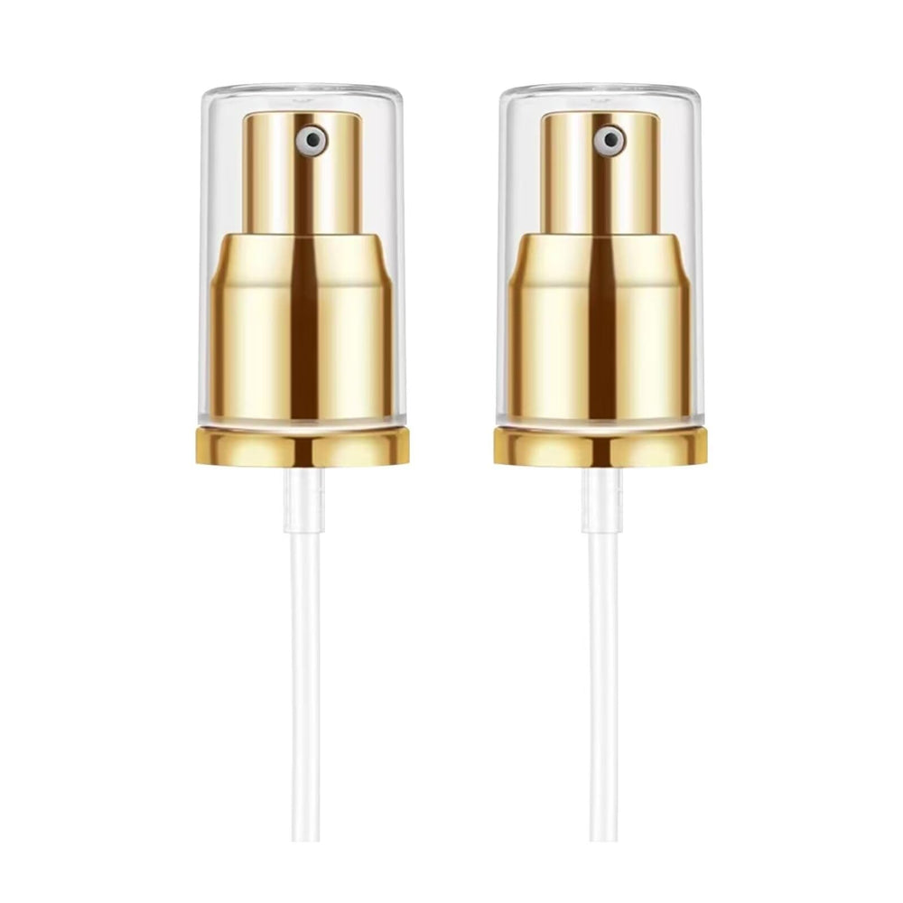Chris.W foundation pump with gold cap for a luxe, mess-free pour