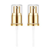 Chris.W foundation pump with gold cap for a luxe, mess-free pour