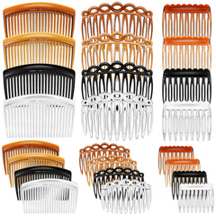 Chuangdi 24-piece side hair combs set for versatile styling and quick fixes