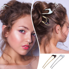 Chuangdi vintage U-hair pin adds refined charm to updos.