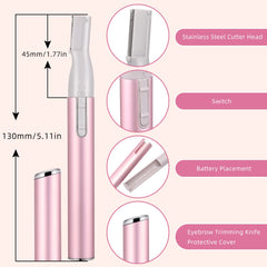 Chumia brow-trimmer comb-attachment provides two trimming lengths for customization.