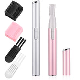 Chumia eyebrow trimmer in pink compact design for quick on-the-go grooming.