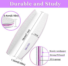 Cianyyee four-way 120 grit buffer with durable sponge core