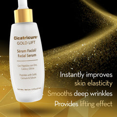 Cicatricure Gold Lift Suero contorno facial, ayuda a definir y firmeza.